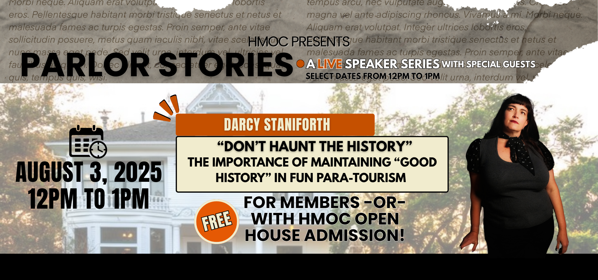 HMOC darcy 8-3-25 Parlor Stories 2025 web banner