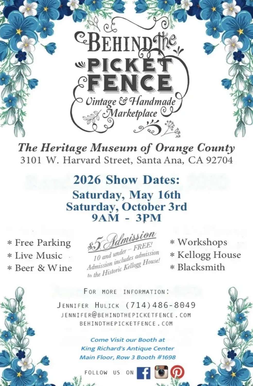behind the picket fence 2026